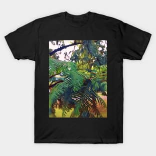 Water droplets on a leaf T-Shirt